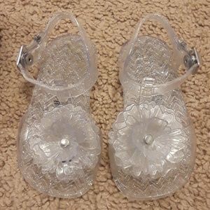 Clear flower jellies